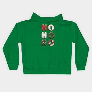 Ho Ho Ho christmas Cookies Holidays Kids Hoodie